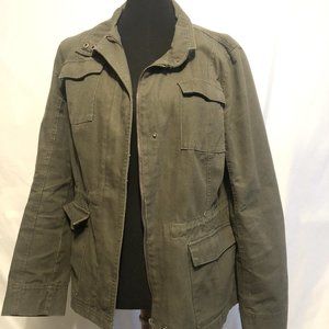 Merona Olive Army Green Military Utility Jacket